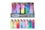 50x Custom Assorted BIC Maxi Lighters Various Designs Tray Box J26