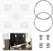 TV Straps Child Safety No Drill Adhesive Anti-Tip Furniture Wall Anchors Kit for Baby Proofing Secure Flat Screen TV Dresser Bookcase Cabinets Stand and Desk(2 Pack+4 Adhesive Pad)