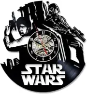 Star Wars Han Solo Art Design Vinyl Record Wall Clock Unique Wall Decor