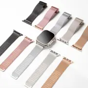 Magnetic Buckle Mesh Band Strap for Apple Watch 9 8 7 6 5 4 SE 40/44/41/45/49mm