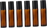AUTSUPPL Diy Perfume Bottle Set 6pcs 10ml Glass Roller Bottles for Essential Oil Dispenser