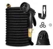 50ft Magic Hose Expanding Garden Hose With Wall Hanger And Nozzle Lightweight