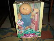 1991 Vintage Cabbage Patch Newborn Doll With Magical Monitor Makes Baby Sounds