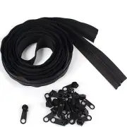 5 Yards Bulk Zipper Sewing Zippers with 20PCS Zipper Sliders #5 Zippers for S...