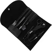 Ipetboom 8-piece Eyebrow Razor Set Scissor Tweezers Comb for Trimming Styling Grooming