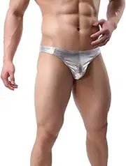 [Generic] Men's Shiny Thong Hot Mens Sexy T-Back Low Waisted Thong