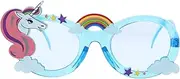 [FOMIYES] Funny Glasses Funny Sunglasses Cartoon Glasses Novelty Glasses Funny Birthday Glasses Birthday Party Glasses Funny Holiday Glasses Funny Party Glasses Party Photo Frames Abs Blue