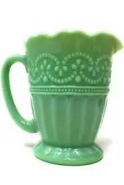 The Pioneer Woman Timeless Beauty Jade Jadeite Milk Glass Creamer New With Tag