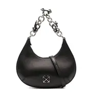 Off-White Hemisphere Zip-Up Top Handle Bag One size Black