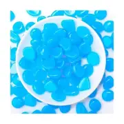 8000 Pcs Glow in the Dark Rocks Bulk 1 Inch Blue Garden Glow Rocks 33.5 lb Ou...