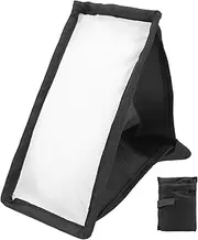 Flash Light Softbox,Camera Top Flashlight Speedlight Softbox 8x15cm Square Small Portable Foldable Studio Photography Accessory