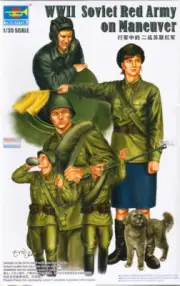 TRP00412 1:35 Trumpeter WWII Soviet Red Army on Maneuver Figure Set