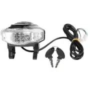 60V Angel Eyes LCD Light Speed Display Battery Horn Spotlight Headlight Switch Key for Citycoco Elec Black