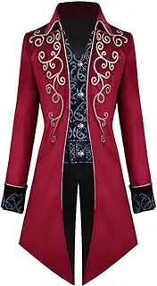 Steampunk Tailcoat for Men - Medieval Costume, Vampire Jacket, Gothic Uniform - Halloween Carnival Costume