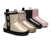 AUSTRALIAN SHEPHERD® UGG Boots Kids Clear Waterproof Shearling Coated Classic - Pink / AU Kids 13-2 / EU 33-34