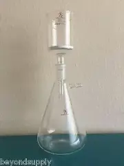 Lab Filtering flask suction vacuum 1000ml Buchner funnel 250ml new