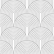 HaokHome Peel and Stick Wallpaper Abstract Rainbow Black/White Removable contactpaper for Home Bathroom Decorations 0.45m X 3m