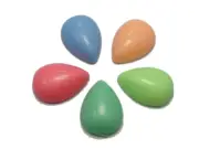 50 Mixed Pastel Color Flatback Resin Teardrop Cabochons 13X18mm