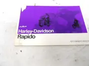1972 Harley Davidson Rapido Owners Manual AMF