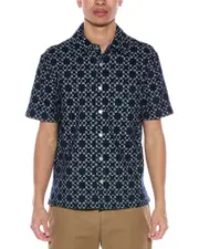 SIMKHAI Jonas Jacquard Denim Shirt
