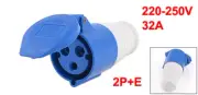 ZZ-223 2P+E 220-250V Waterproof Industrial Socket Connector 9 x 6.5 x15cm 32A 6h