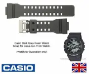 GA-110C Casio Watch Strap Band for GA-110C GA110C GA 110C Watch Dark Grey resin