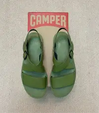 在飛比找Yahoo!奇摩拍賣優惠-CAMPER 手染淺綠涼鞋