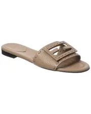 FENDI FF Baguette Leather Sandal