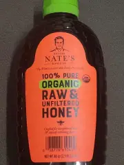 Nature Nate's 100% Pure Raw & Filtered Organic Honey - 40oz