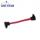 UNI STAR SATA7P-7P 雙90度傳輸線 6.5公分(SATA3-0065-2L)
