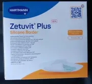 Hartmann Zetuvit Plus Silicone Border 413 924 7" x 7" Box of 10 Exp 2027