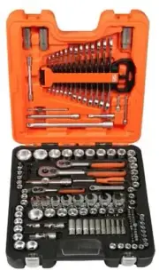Bahco SOCKET, BIT & RATCHET SET S138 138Pcs 1/2", 1/4" & 3/8" Hexagon Drive