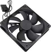 120x120x25mm PC Case Fan, 12V 0.5A 2 Pin Cooling Fan, 3000 RPM Ball Bearing Computer Case Fan, 39dBA, for PC Computer Case