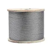 50m Stainless Steel Wire Rope Cable 5mm 316 A4 7x7 Balustrade Fence
