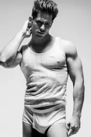 [K043] Handsome Man Cute Male Model Showing Off Body Physique Art Photography