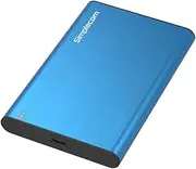 Simplecom SE221 Aluminium 2.5'' SATA HDD/SSD to USB 3.1 Enclosure Blue