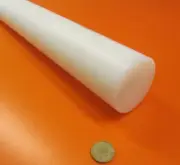 UHMW White Round Rod 2.75" Diameter x 48" Long, 1 Unit, Extruded