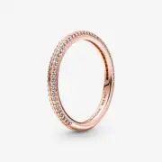 *BRAND NEW* Pandora ME 14k Rose Gold Plated Cubic Zirconia Pavé Ring 189679C01