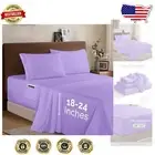 Luxury 1500 TC Microfiber California King Sheet Set - Extra Deep Pocket Lavender