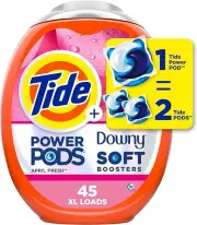 Tide Power PODs: 2-in-1 Detergent with Downy Soft Boosters, Lasting April