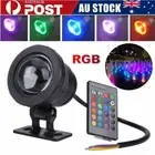 10W RGB LED Spotlights Underwater Light Aquarium Pond Pool Garden Flood Lamp 12V