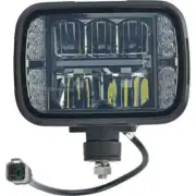 5x7 LED Headlight for Snow Plow - Heated, White, Rectangular, DOT Approved