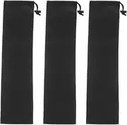 SUPVOX 3pcs Outdoor Portable Fishing Rod Pouch Durable Cloth Camping Storage Bag for Tent Poles and Fishing Gear Practical Organizing for Outdoor Activities