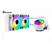 Seasonic DS-240W ARGB White AIO Liquid CPU Cooler 240mm Radiator