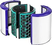 Glass HEPA + Inner Carbon Filter Compatible with Dyson Air Purifier TP04 TP05 TP07 HP04 HP05 DP04 Filter for Dyson Pure Cool and Pure Hot + Cool Air Purifier