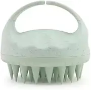 DUOMIAO Scalp Massager Shampoo Brush, Scalp Scrubber with Soft Silicone Bristles, Scalp Exfoliator for Dandruff Removal, Scalp Massager for Hair Growth, Wet Dry Hair Brush for Scalp Care, Green (Green)