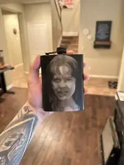 Regan MacNeil The Exorcist Hip Flask