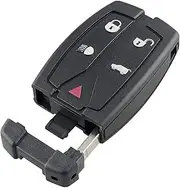 FLJKCT 5 Buttons Car Keys Shell Flip Floping Car Key Shell Car Remote Key Case,for Land Rover Freelander 2 3