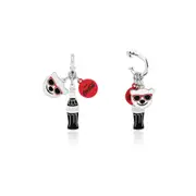 Coca Cola Couture Kingdom - Polar Bear Trio Charm Hoop Earrings White Gold