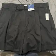 Old Navy Size Large Black Extra High-Rise Taylor Adjustable Waist Rayon Shorts